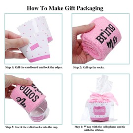 CHANGGER If You Can Read This Bring Me Coffee Fuzzy Funny Saying Crew Coffee Socks christmas Unisex Gift (One Size, Bring me coffee)