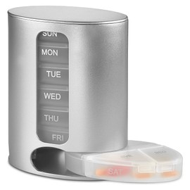 Stackable Daily Pill Organizer - Premium Weekly Medication Reminders with 7 Individual Stackable Containers
