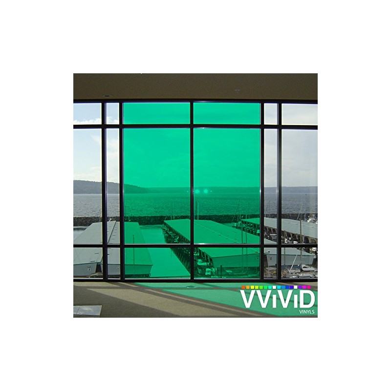 VViViD Transparent Colorful Vinyl Window Tinting Sheets (6ft x 4.9ft,