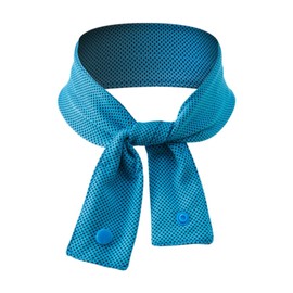 perfeclan Cooling Neck Wrap Hands Free Ice Cool Scarf for Cycling Camping Indoor Hiking, Blue