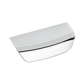 FURNIPART Handle Strip Glossy Chrome LA64 mm Modern Furniture Handle Width 96 mm Die-Cast Zinc Polished Chrome-Plated