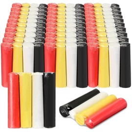 Chivertion 120 Pcs Sidewalk Chalks Set in 30 Count 4 Colors Non Toxic Jumbo Chalk for Party Gift Outdoor Art Play Painting(Red, Yellow, Black, White,Classic)