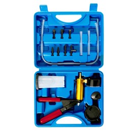 Punmew Brake Bleeder Kit 16pcs Brake Bleeder Vacuum Pump Kit with Adapters Hand held Vacuum Pump Test Set for Automotive