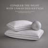 Goose Down Pillow, Queen Size Set of 1 with 3-Layer