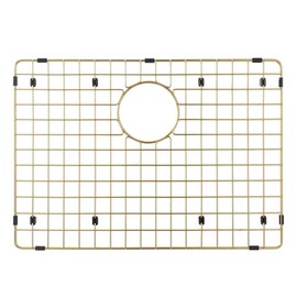 Starstar Sinks Protector Matte Gold 304 Stainless Steel Kitchen Sink Bottom Grid, Rack (25 L x 15 W)