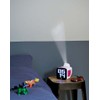 Bigben Retro Cube Alarm Clock with Projector White/Pink