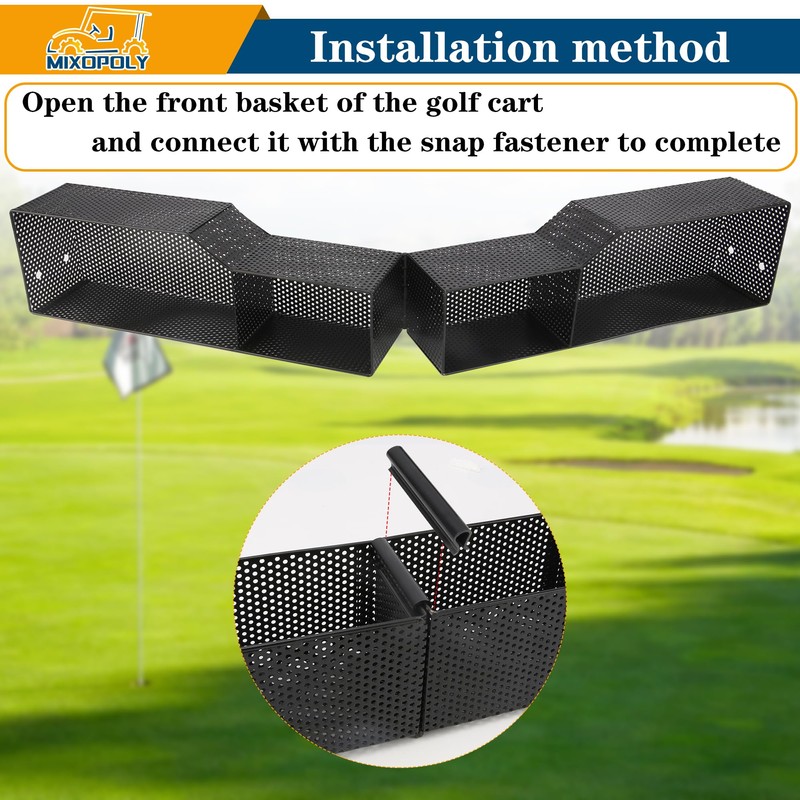 Mixopoly Golf Cart Front Inner Basket for EZGO TXT/RXV 2008-up,