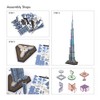 CubicFun 3D Puzzles LED Dubai Burj Khalifa 57.5" H Architecture