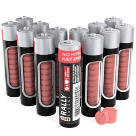 Caffeine Mints by Rally, 60milligram Caffeine, Instant Energy, Fresh Breath Caffeinated Mints, 0 Sugar, Cinnamon Flavor (12 Packs, 120 Mint)