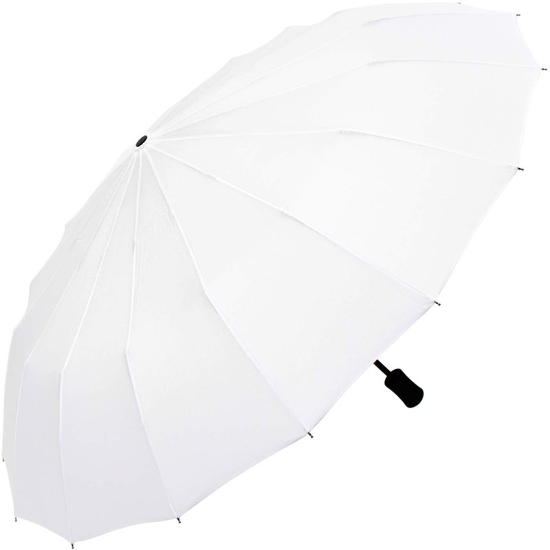 iX-brella Pocket Umbrella 16 Pieces with Hand Opener, White, Pocket