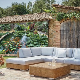 AONIYOU Flower Shower Curtain 180X180cmWaterproof Polyester Material 3D Backdrop Garden Bathroom Accessories floral Curtains Home Decoration Wall tapestry 71x71inch