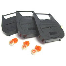 Nakajima Typewriter Model AE-800 Combo Pack of 3 Ribbns & 3 Correction Tapes