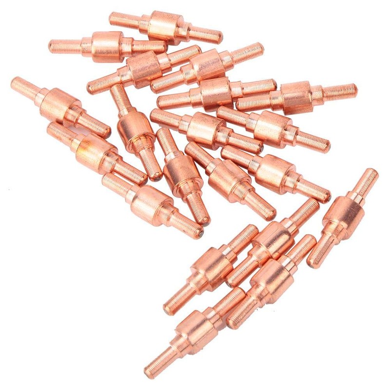 Plasma Electrodes Nozzles, 40pcs Red Copper Plasma Cutter Consumables Electrode