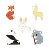Haskoss 5 PCS Animal Enamel Pins Set Cartoon Panda Koala