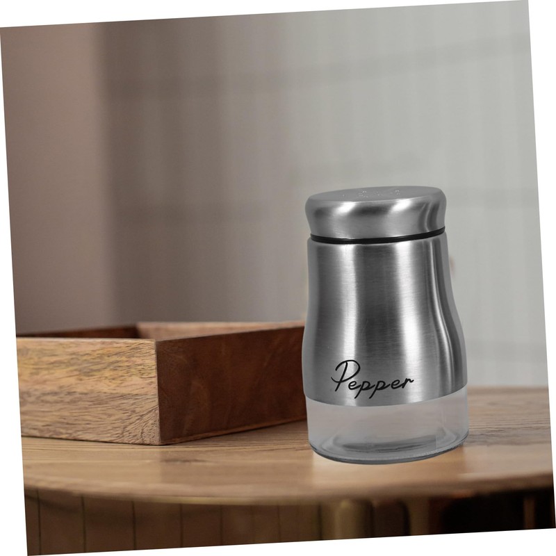 iplusmile 2pcs Portable Seasoning Bottles Condiment Containers Stand for Salt