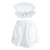 CVFRTT 1 Half Apron, 1 Maid Hat, White Apron, Maid
