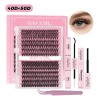 Kit Pestañas Volumen 40d 50d Nycaar Con Pegamento Diy