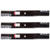3PK Oregon 396-743 G6 Gator Blades for 72" John Deere