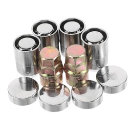 Zerodeko 10 Pcs Car Wheel Lock Lug Nuts Theft Chrome Lug Nut Locks with Covers for Enhanced Security Durable Forged Cone Seat Design Fit for Various Vehicles