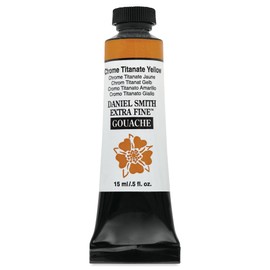 Daniel Smith Extra Fine Gouache - Chrome Titanate Yellow, 15 ml Tube