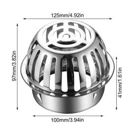 Pack of 2 Stainless Steel Gutter Protectors, Robust and Easy to Use, Gutter Leaf Protection, Prevent Pipe Blockages, Gutter Screen, for Outdoor, Roof and Other Groundwater Requirements (1)