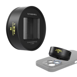 Freewell Neutral Streak 1.33x Anamorphic Lens with 17mm Mount– Cinematic Wide-Screen Lens with Natural Light Streak Effect, Perfect for Night Cityscapes, Filmmaking, and Creative Video Production