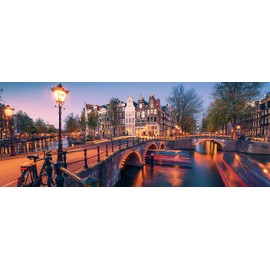 Ravensburger Evening in Amsterdam 1000 Piece Jigsaw Puzzles for Adults & Kids Age 12 Years Up - Netherlands Holland