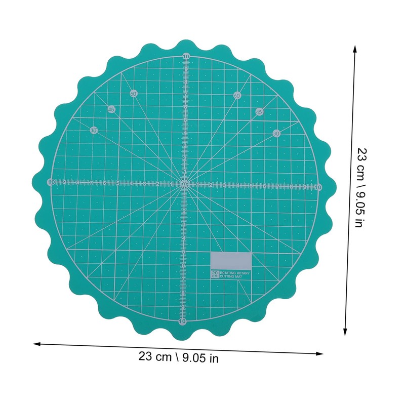 LALAFINA 1Pc Self Healing Rotary Cutting Mat Durable Round Turntable