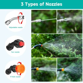 VANPET All Metal Sprayer Wand with 3 Types of Nozzles, Fan Nozzle Replacement Spraye...