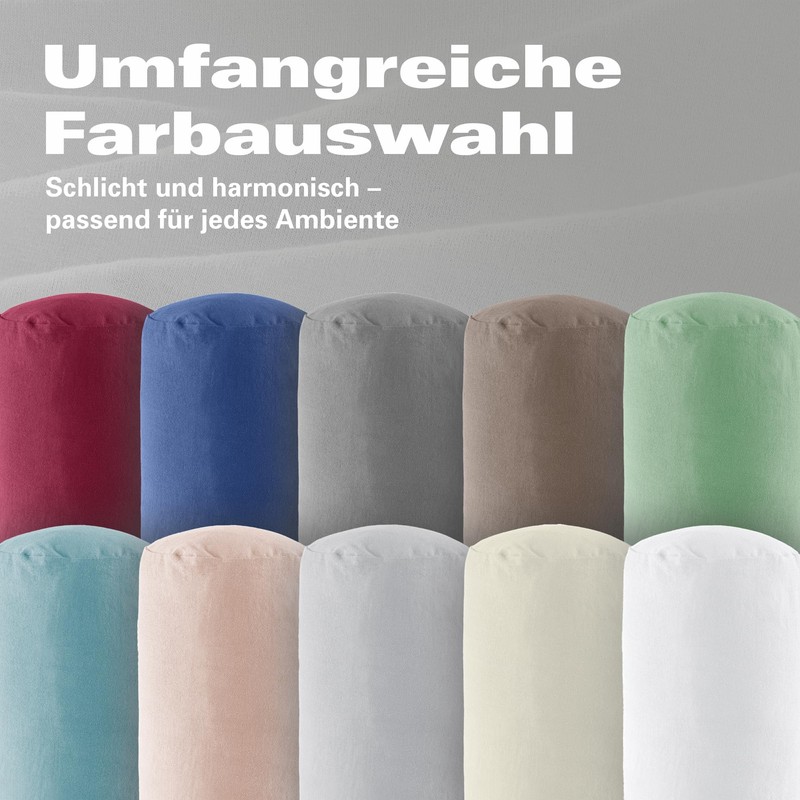 BaSaTex Organic Cushion Covers for Bolster Bolster 40 x 15