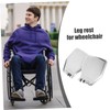 SAFIGLE 1 Pair Elevating Wheelchair Footrest Durable Replacement Footplate Fit