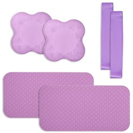 Almohadilla de apoyo para rodillas de yoga para mujeres, almohadón de rodillas para pilates | Almohadillas de espuma extra gruesas para rodillas, codo