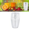 Double Wall Glass Coffee Cup 320ml High Temperature Resistance Clear