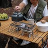 Folding Campfire Grill, Fire Pit Cooking Grate Made of 304