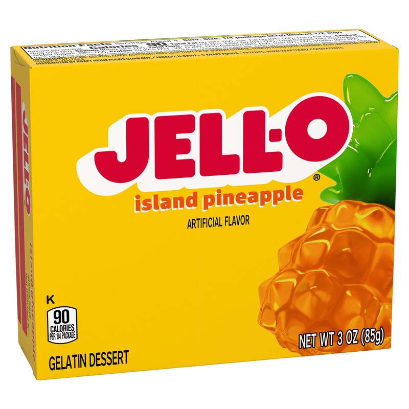 Jell-O Gelatin Dessert Island Pineapple, 3 OZ