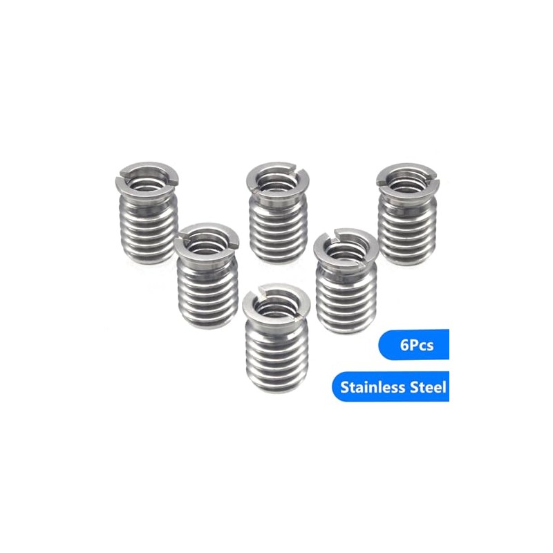 HITHUT Stainless Steel 1/4"-20 Female to 3/8"-16 Male Convert Screw