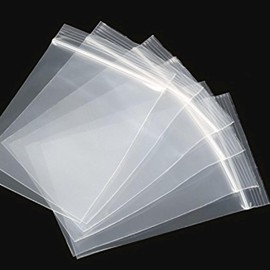 100-Pack 60mm x 60mm Clear Resealable Zipper Plastic Baggies - UK