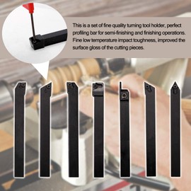 Lathe Turning Tool Set, Weytoll 21pcs 10mm Lathe Tool Holder- Shank Lathe Turning Tool Holder Boring Bar Carbide Inserts Lathe Turning Tool, Woodturning Power Lathe Accessories