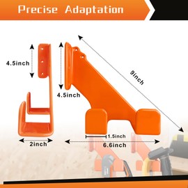 DROSOKING Chainsaw Hanger, Chainsaw Holder Wall Mount, Steel Chain Saw Hanger, Chainsaw Rack for Garage, Garage Hooks Heavy Duty for Chainsaw Accessories and Tools