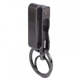 MiOYOOW Titanium Clip Keychain Belt Buckle Organizer Quick Release Keys with Detachable Key Chain for Men, Black