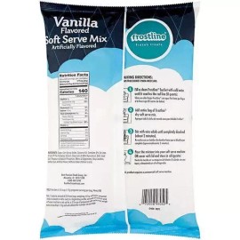 Frostline (6-Case) 6 lb. Frostline Vanilla Soft Serve Ice Cream Mix Gluten Free