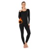 MANCYFIT Thermal Underwear for Women Long Johns Set Fleece Lined