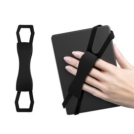TORMEN Hand Strap for Kindle Tablets – Anti-Slip E-Reader Grip Holder for Secure Reading(Black)