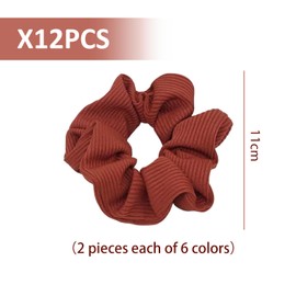 12 Pieces Of Striped Hair Ties, Elastic Hair Ties, Hair Fixing Supplies, Cute Hair Ties, Soft Hair Ties