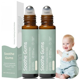 2PCS Teething Relief Roller,Teething Roller,Teething Essential Oil Roller,Teething Roller Natural Relief,Teething Oil for Daily Use,Reduce Teething Discomfort,Gentle Teething Oil Roller