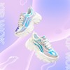 K KIP WOK Chunky Sneakers for Women Fashion Platform White