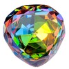 Amlong Crystal Diamond Paperweight, Heart Shaped, 80mm, Iridescent