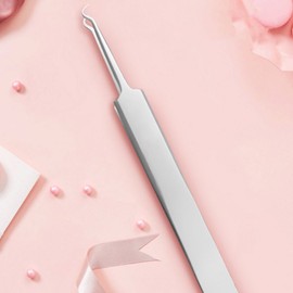Healthwami Curved Tweezers Whitehead Blackhead Acne Pimple Remover Tweezers