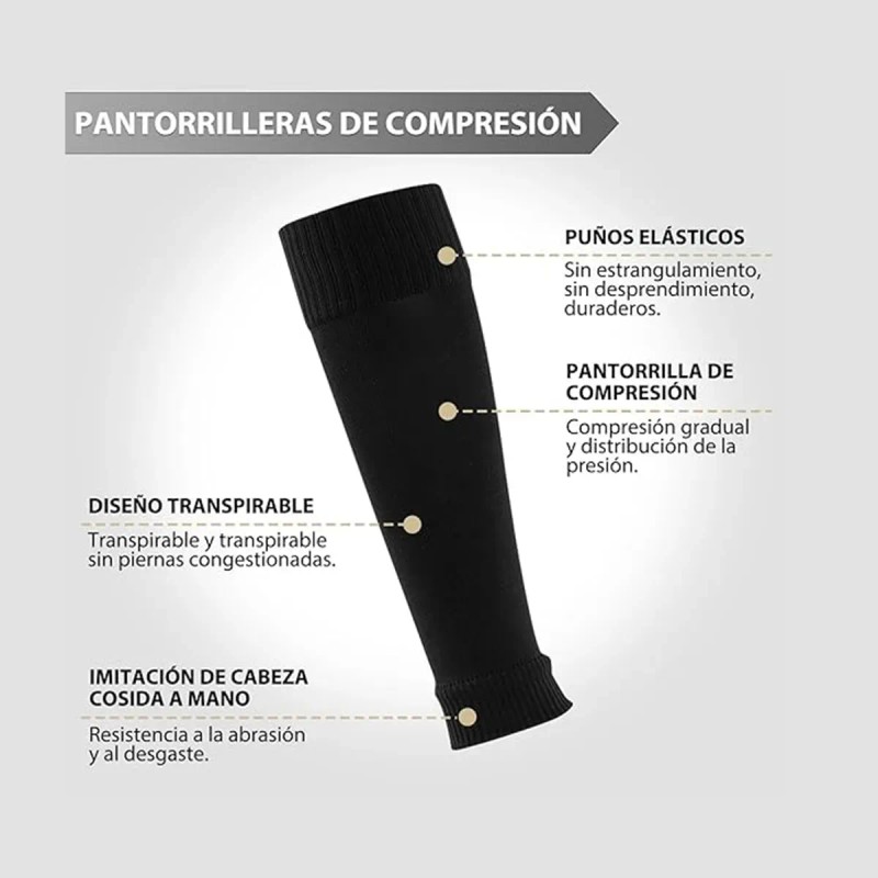 Antideslizantes Fútbol Y Manga Media Y Espinillera-6pcs