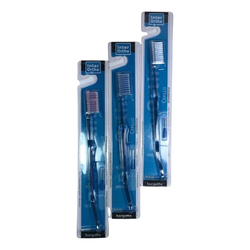 Borgatta Ortho Caja De 12 Cepillos De Ortodoncia Interortho Borgatta